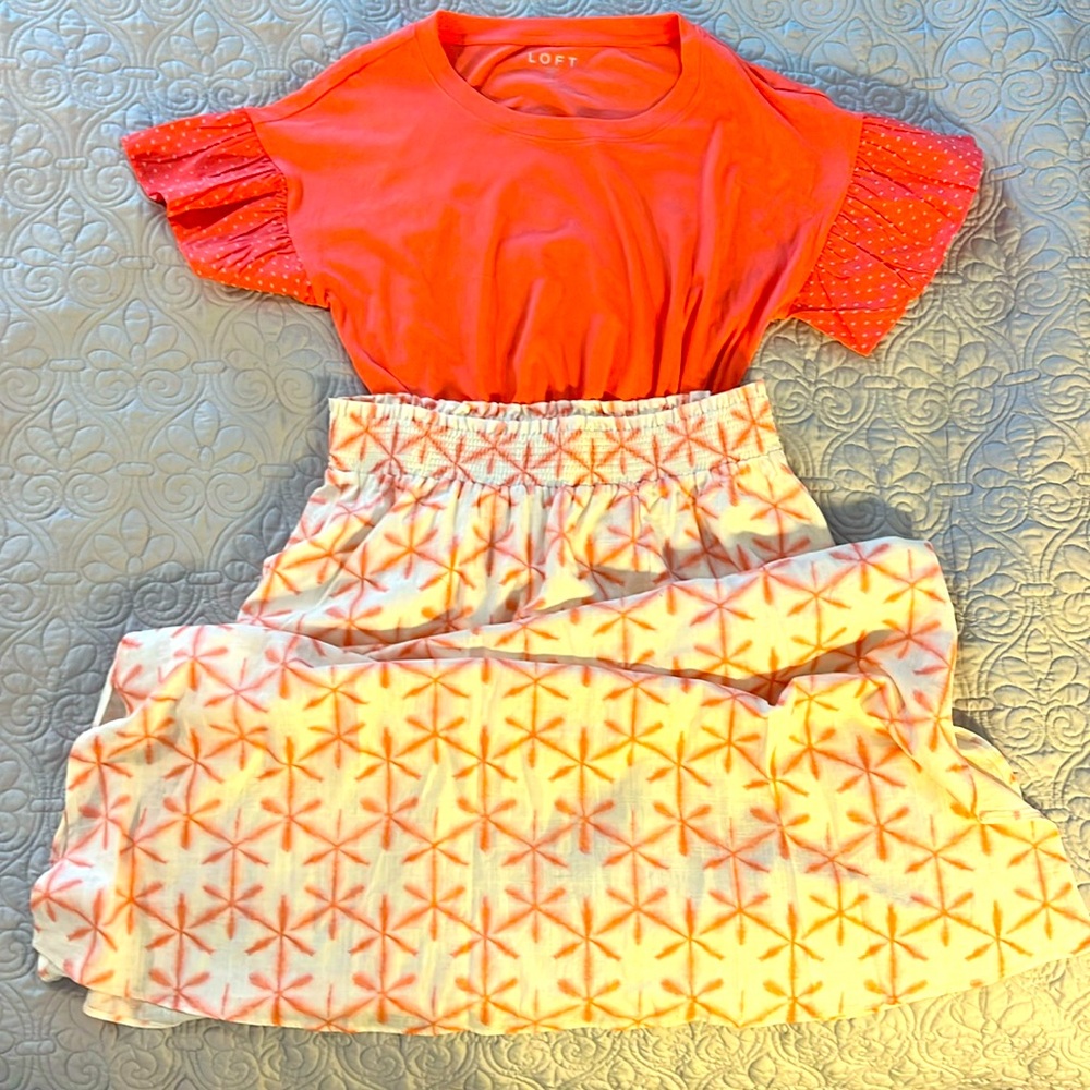 Loft skirt and top combo in size L